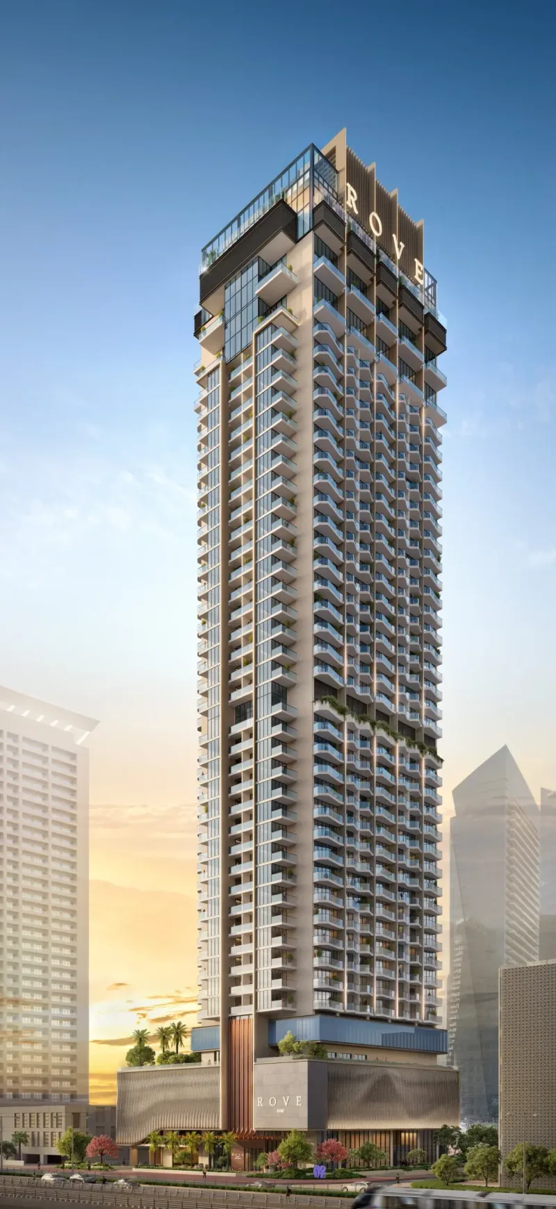 Rove Home Dubai Marina, developer render