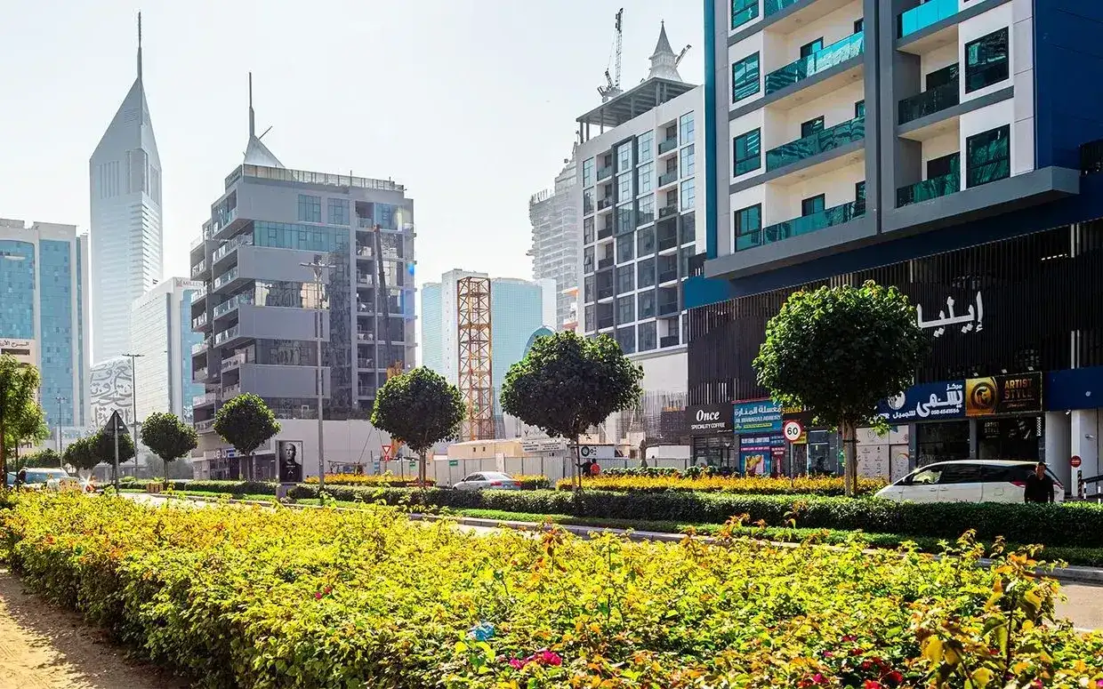 Jumeirah Garden City, official community photograph from Dubai Holding Community Management