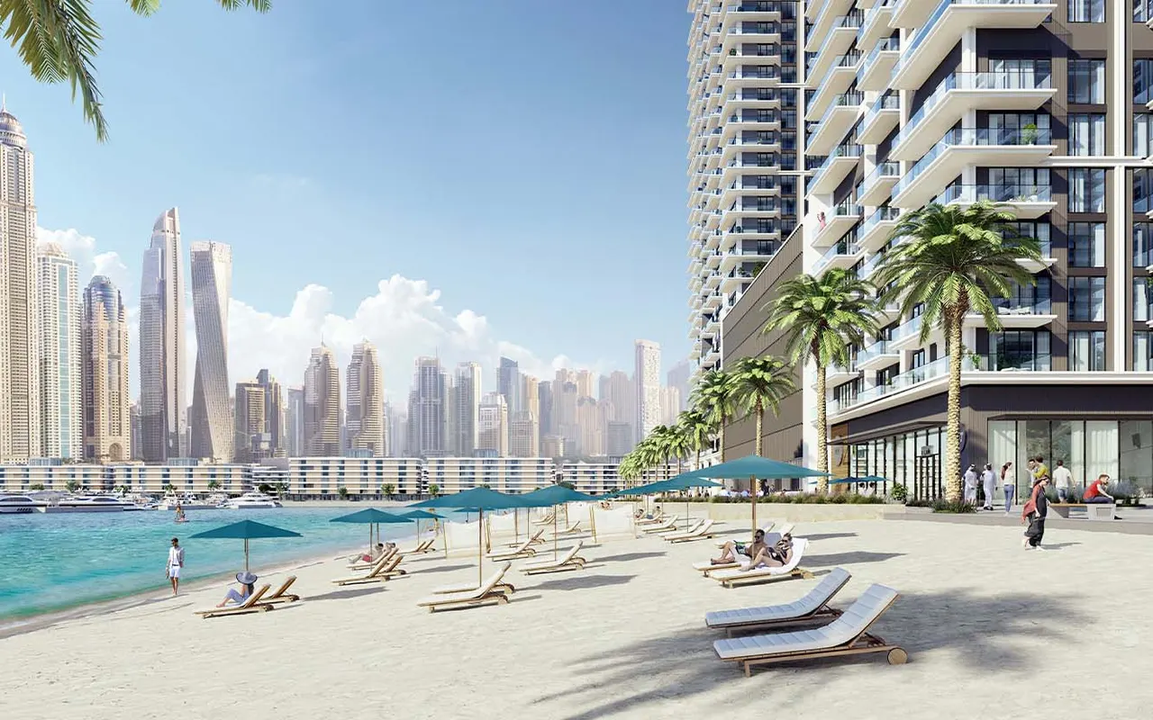 Beach Mansion, developer project visualisation from Emaar