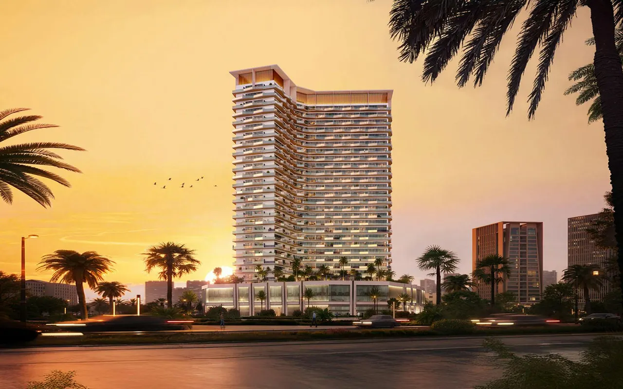 Binghatti Haven architectural exterior render by Binghatti