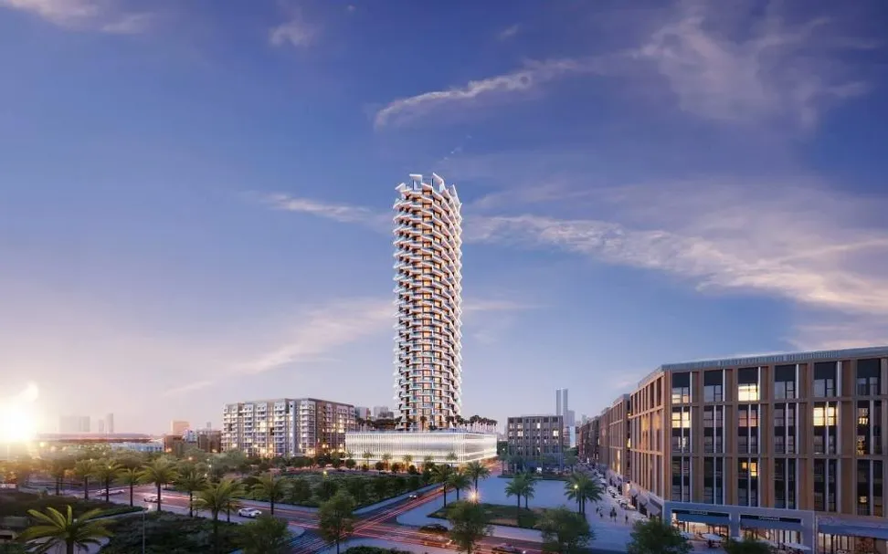 Binghatti Phantom architectural exterior render by Binghatti