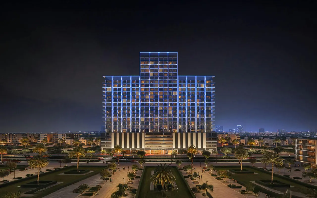 Binghatti Ruby architectural exterior render by Binghatti