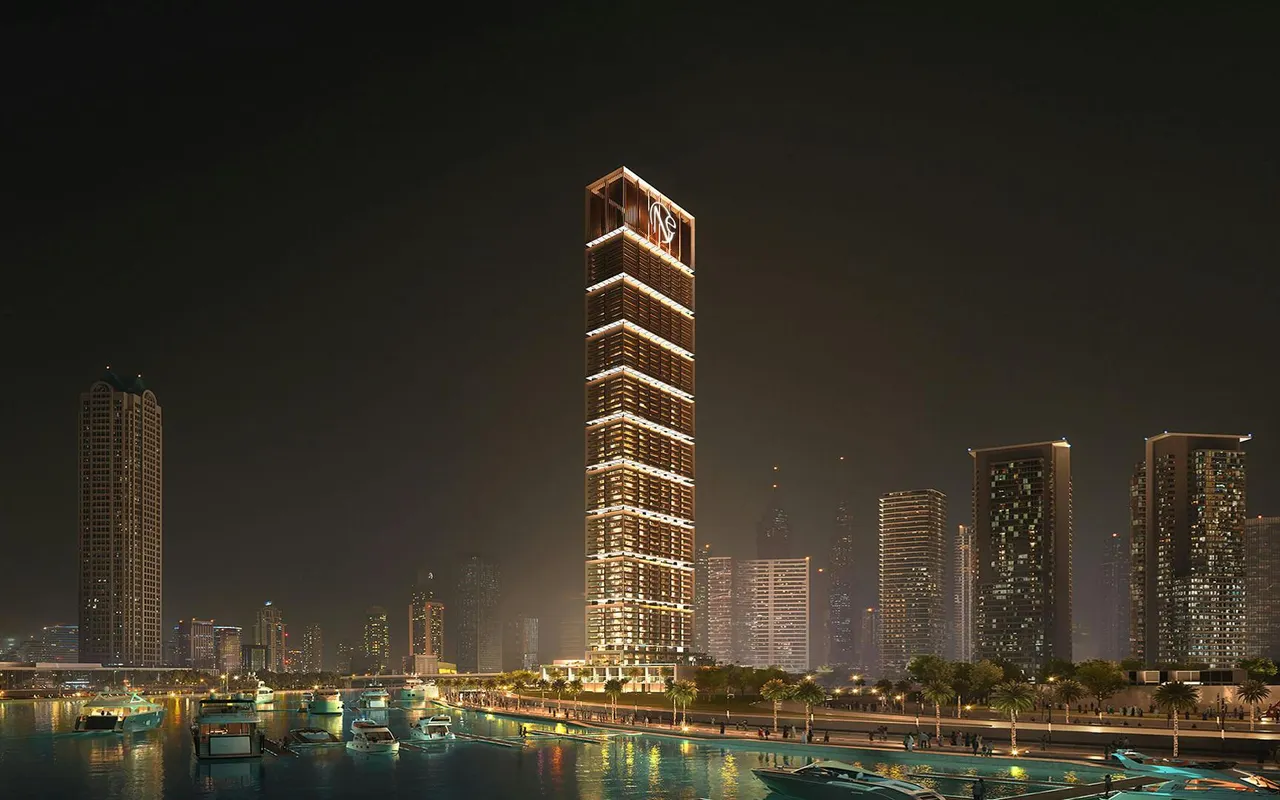 One by Binghatti architectural exterior render by Binghatti