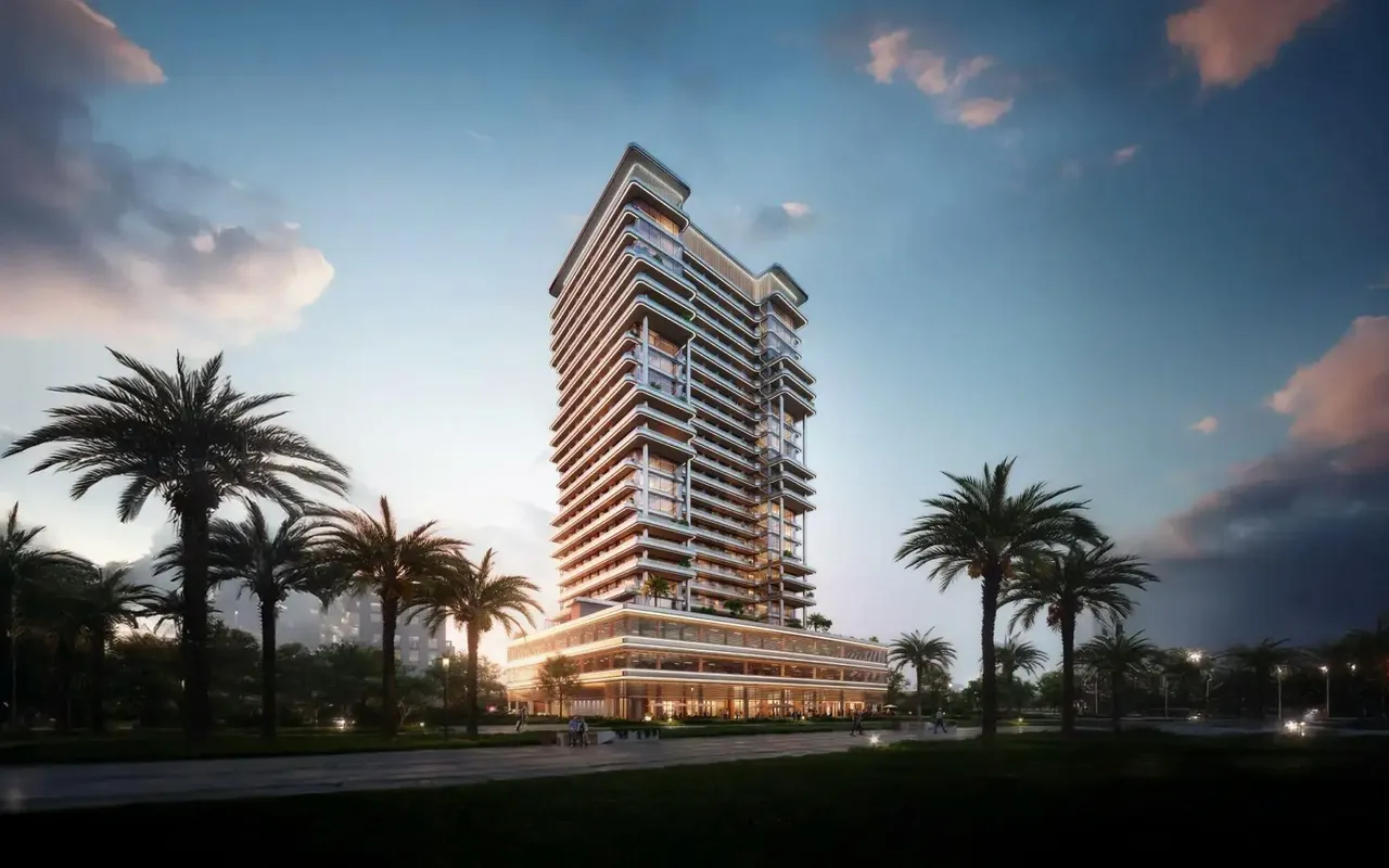 Binghatti Hillside architectural exterior, developer render from Binghatti