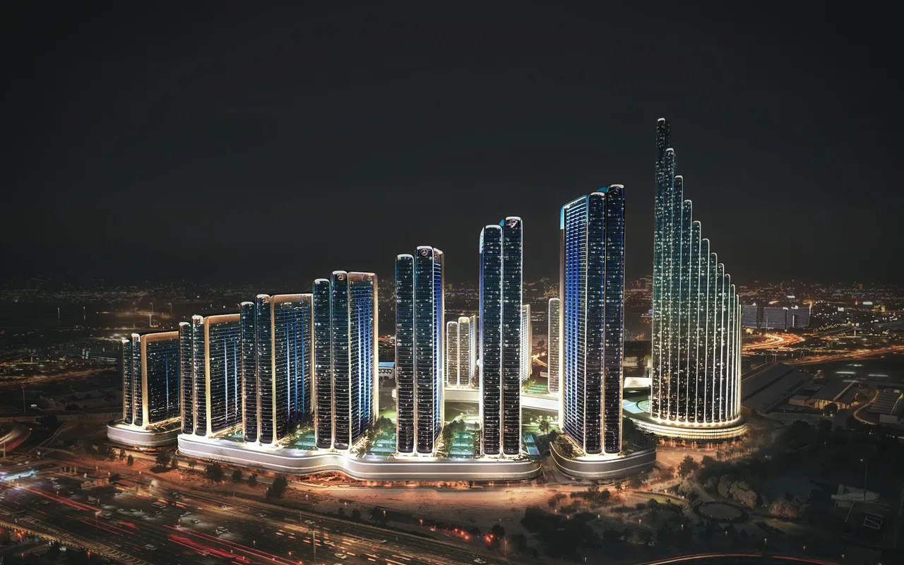 Mercedes-Benz Places Binghatti City masterplan, including Maybach 6, developer render from Binghatti