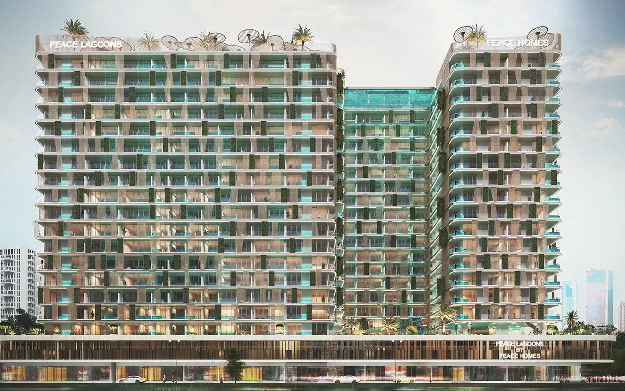 Peace Lagoons II by Peace Homes architectural exterior, developer render from Peace Homes Development